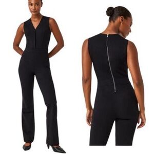 SPANX Black Sleeveless Jumpsuit